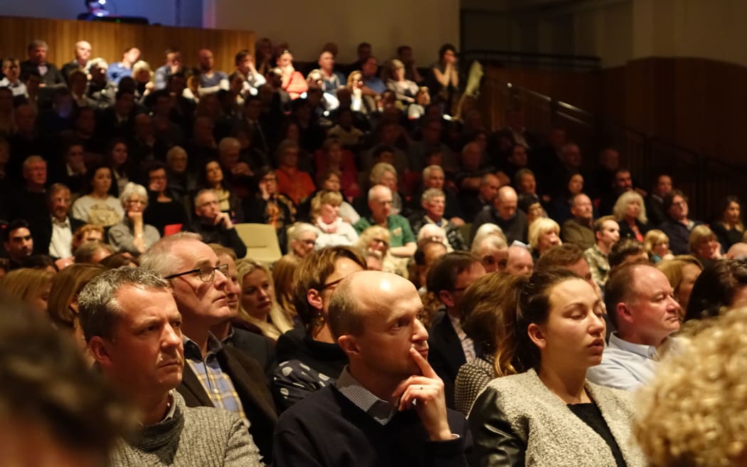 A large crowd turned out for the Queenstown debate.
