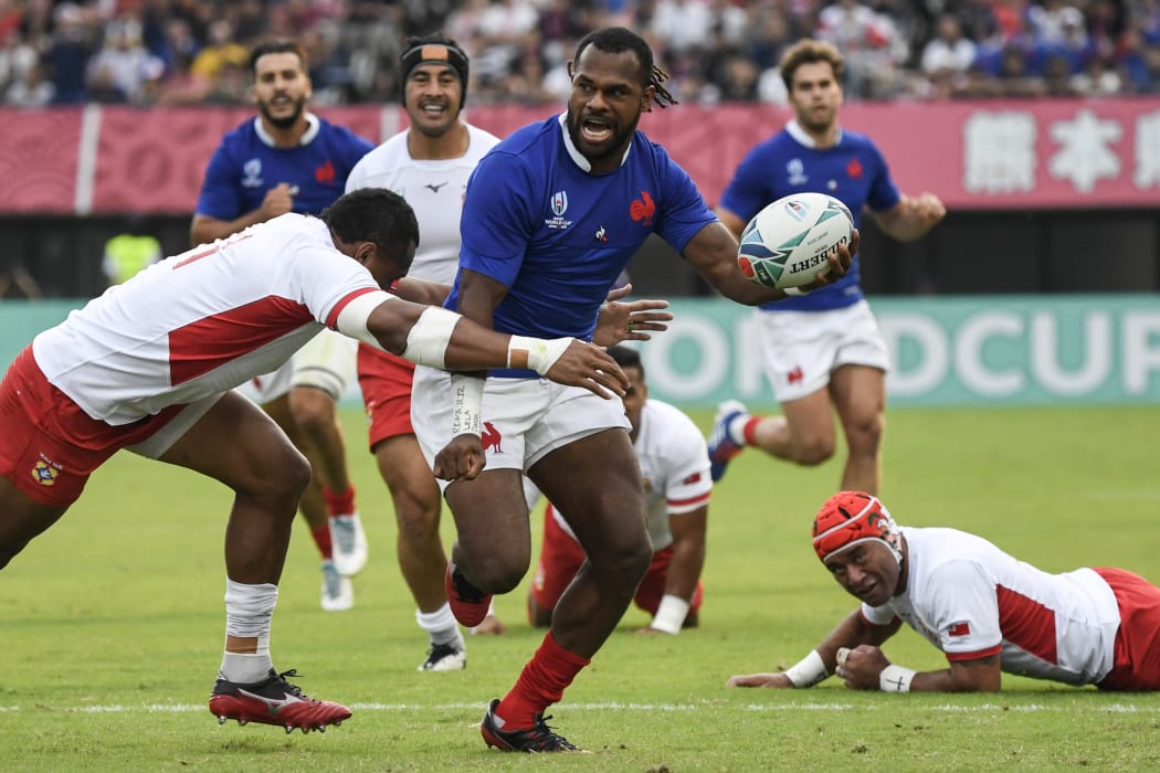 Fiji-born Alivereti Raka scored one and set up another try for France.