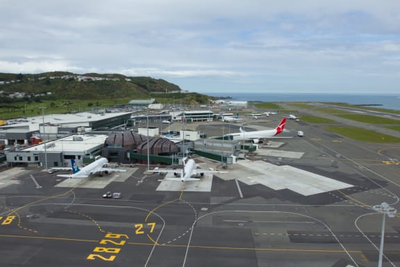 Wellington airport runway.