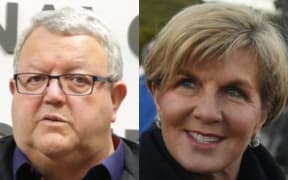 Gerry Brownlee, left and Australia's Foreign Minister Julie Bishop.