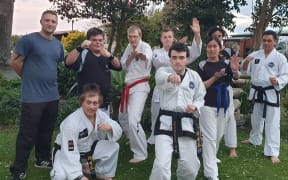 Some members of the New Zealand Taekwon-Do team.