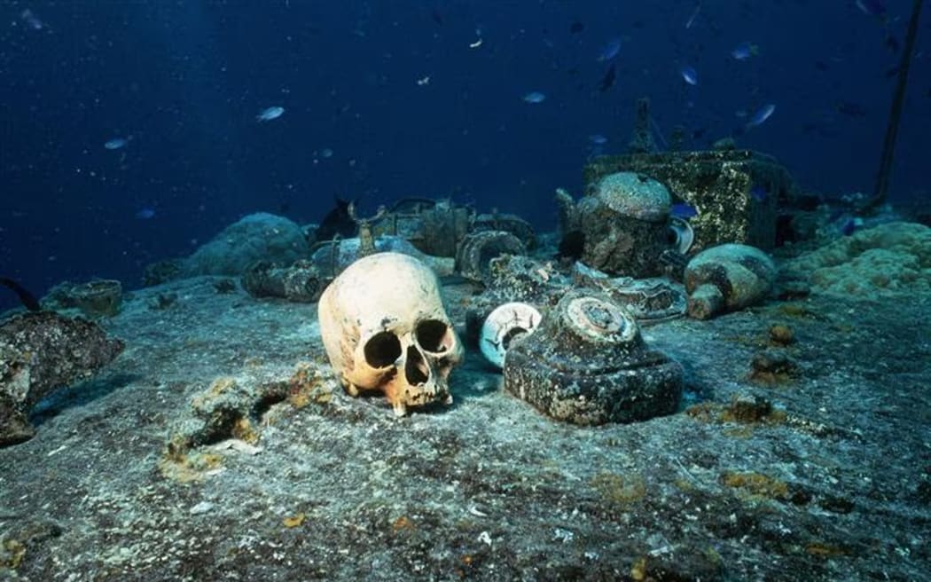 Chuuk Lagoon has an abundance of relics from World War II including shipwrecks, weapons and human remains. (Getty Images)