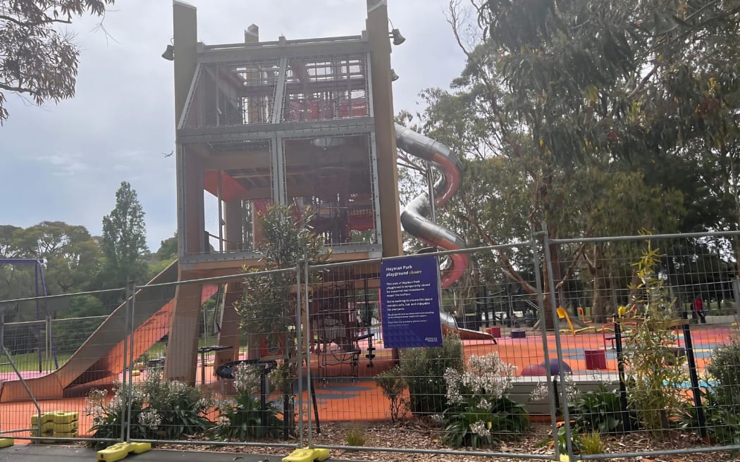 Hayman Park is closed for maintenance and repairs, reinforcing Ōtara Papatoetoe Local Board and Councillor Alf Filipaina's call to care for playgrounds and report vandalism. Photo / LDR Mary Afemata