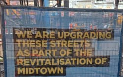 The construction has made the area a dead zone for foot traffic, Roma Blooms manager Jugdish Naran said.