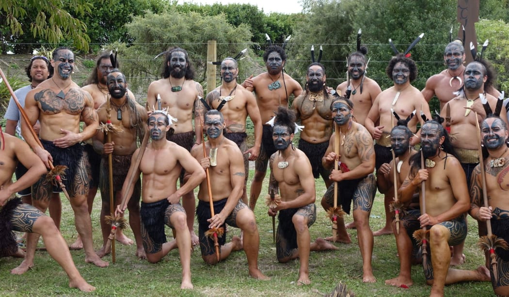 Te Mātārae I Õrehu after performing, Hastings 2017.