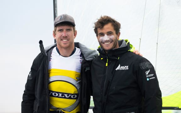 Peter Burling and Blair Tuke of New Zealand.