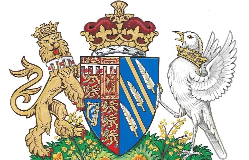 The coat of arms created for the Duke and Duchess of Sussex.