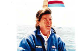 Leslie Egnot at the 1995 America's Cup.