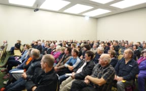 There was a big turn out in Nelson today for the government roadshow on M Bovis.