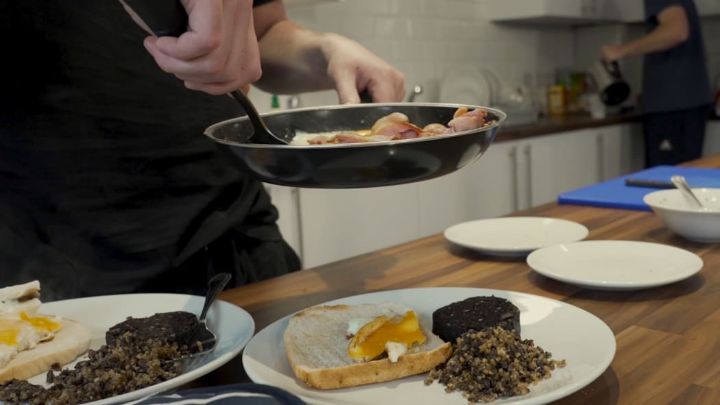 Haggis and eggs