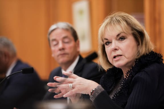 Judith Collins at the Select Committee hearings.