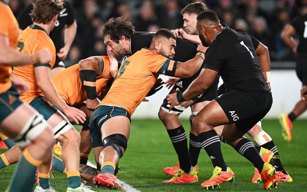 Sam Whitelock.
New Zealand All Blacks v Australia Wallabies. Bledisloe Cup rugby union test match. Eden Park, Auckand, New Zealand. Saturday 7 August 2021. Â© Mandatory photo credit: Andrew Cornaga / www.photosport.nz