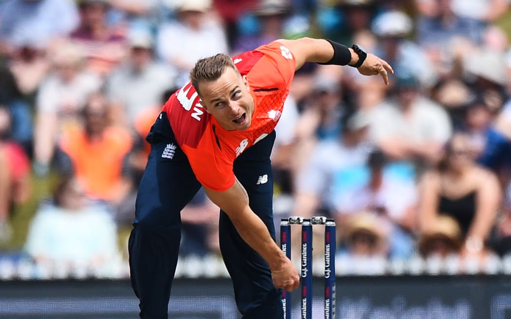 England player Tom Curran during the 3rd Twenty20 International Cricket match England v New Zealand Blackcaps. Saxton Oval, Nelson, New Zealand. Tuesday 5 November 2019. ©Copyright Photo: Chris Symes / www.photosport.nz
