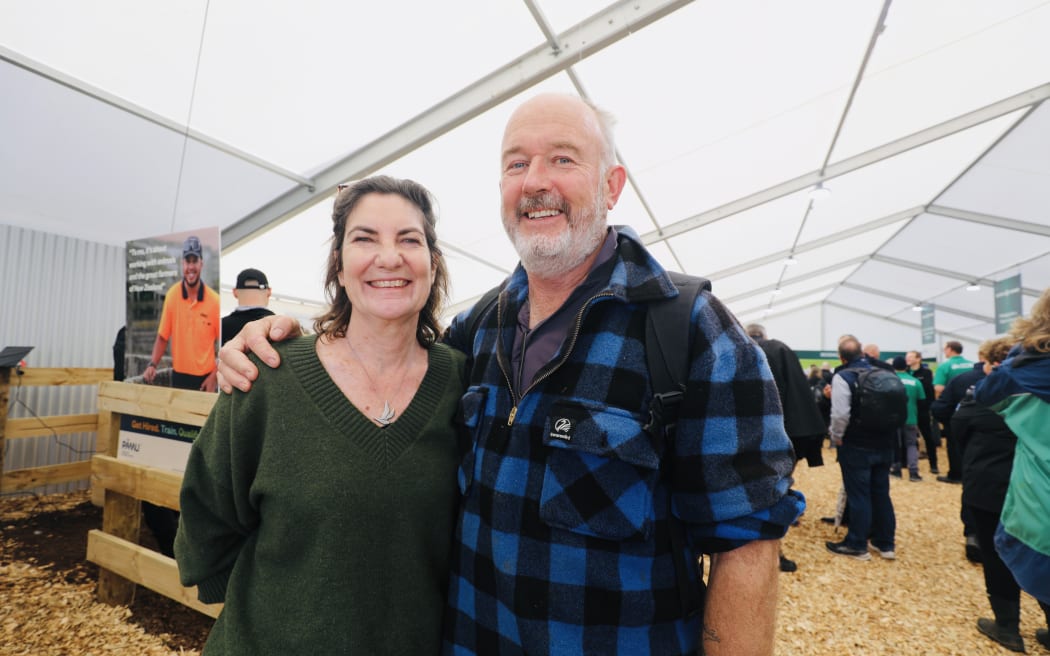 Whangārei farmers Julie and Bruce Paton on their annual Fieldays trip.