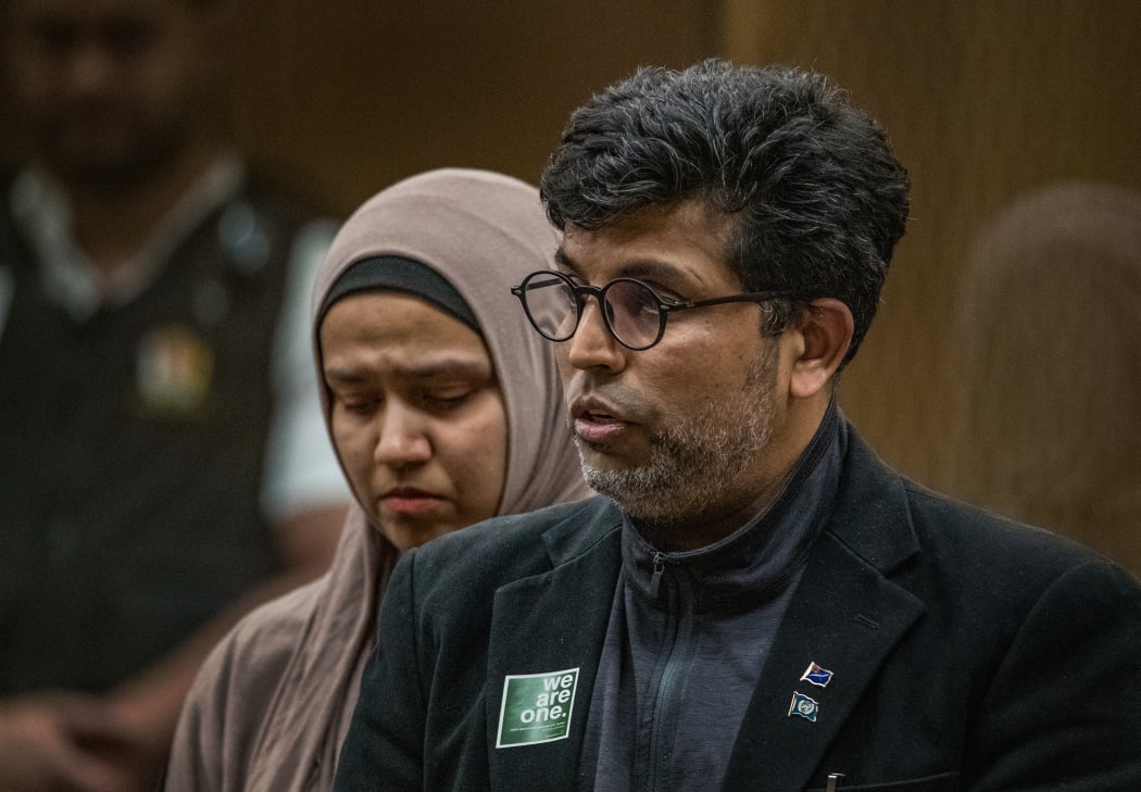 Mazharuddin Syed Ahmed - victim impact statement.

PHOTO: JOHN KIRK-ANDERSON

Sentencing for Brenton Tarrant on 51 murder, 40 attempted murder and one terrorism charge.