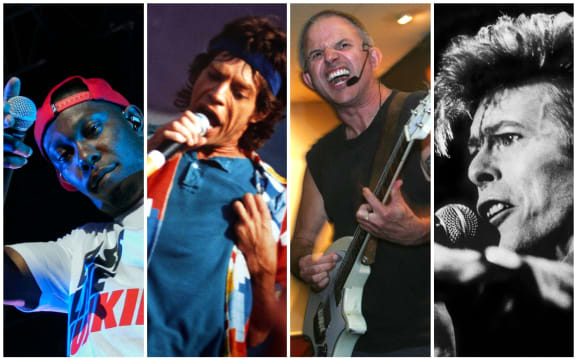 Dizzee Rascal, Chris Knox, Mick Jagger and David Bowie as shot by Garry Brandon