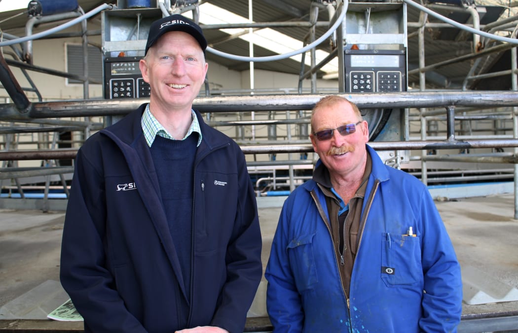 SIDDC director Ron Pellow and farm manager Peter Hancox