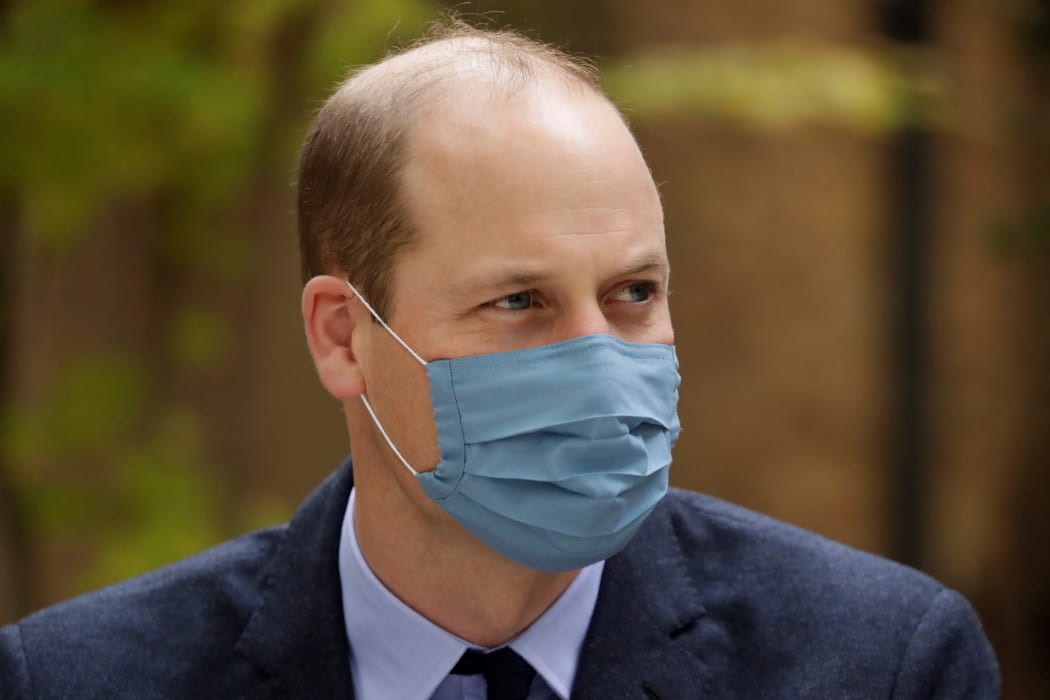 Britain's Prince William, Duke of Cambridge on a visit to St. Bartholomew's Hospital in London,  October 20, 2020. The prince is reported to have contacted Covid-19 in April.