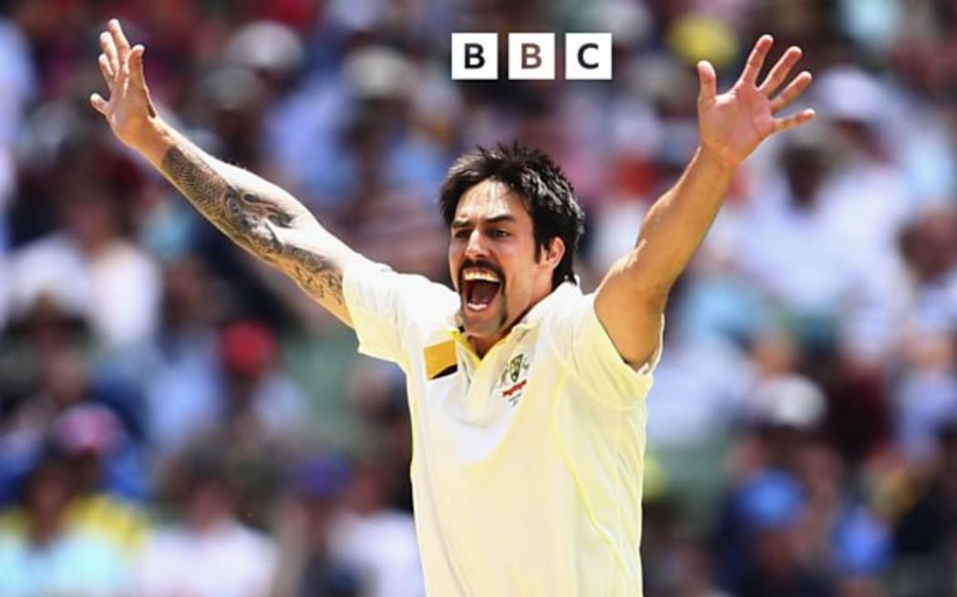 (Photo: Mitchell Johnson of Australia celebrates after taking the wicket of Alastair Cook of England during day three of the Fourth Ashes Test Match between Australia and England at Melbourne Cricket Ground on December 28, 2013 in Melbourne, Australia.