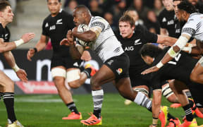 Fiji captain Levani Botia.
All Blacks v Fiji, Steinlager Series, international rugby union test match. Forsyth Barr Stadium, Dunedin, New Zealand. Saturday 10 July 2021.