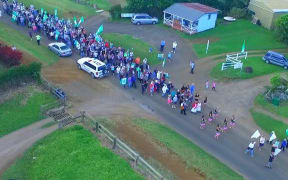 Protest on Norfolk Island