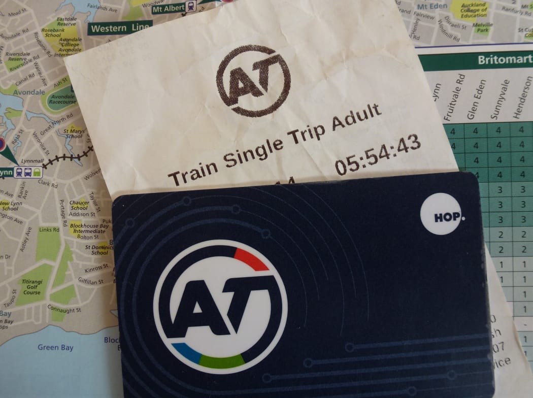AT Hop card and timetable