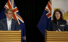 Director General of Health Dr Ashley Bloomfield and Director General of Civil Defence Emergency Management Sarah Stuart-Black giving the latest Covid-19 update.