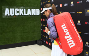 Great Britain's Emma Raducanu on day two of the women's ASB Classic in Auckland.