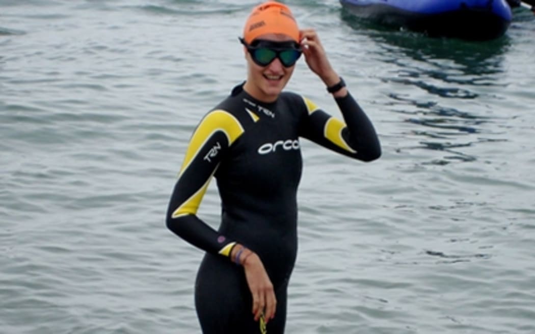 A member of the Swim for West Papua team.