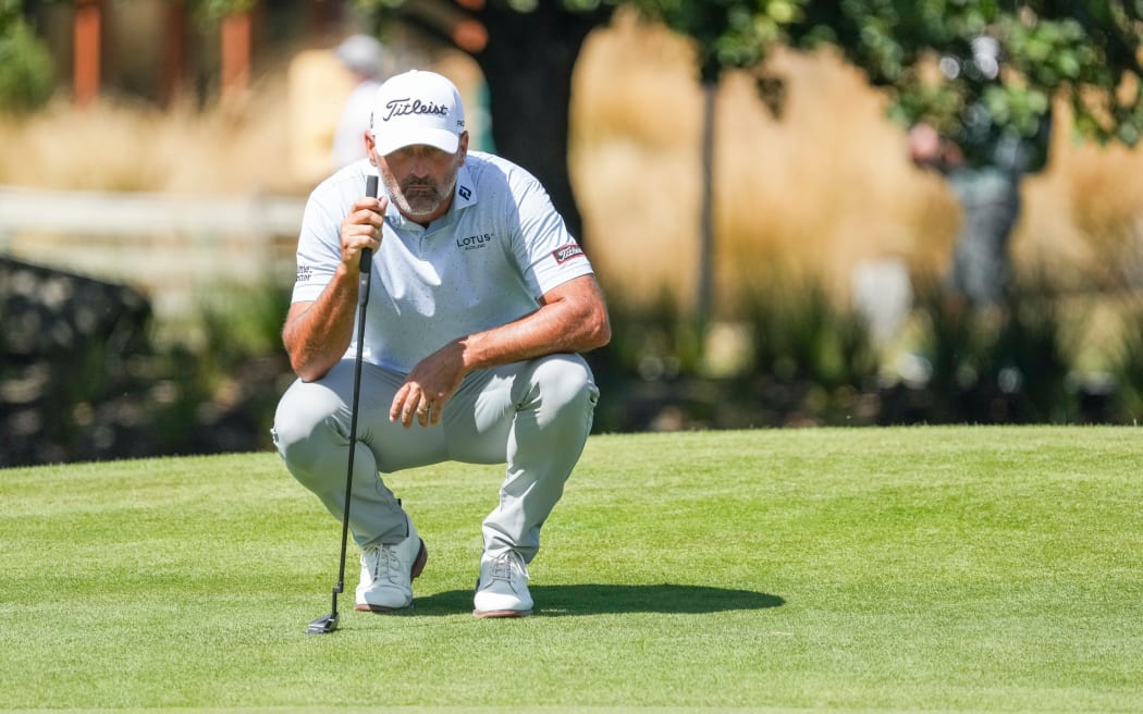 New Zealand’s Michael Hendry during round one of the NZ Open at Millbrook Resort