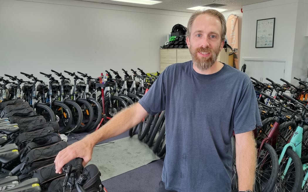 Napier City Bike Hire and Tours owner Jan Pavlicek says bike hires have been very slow since the cyclone.