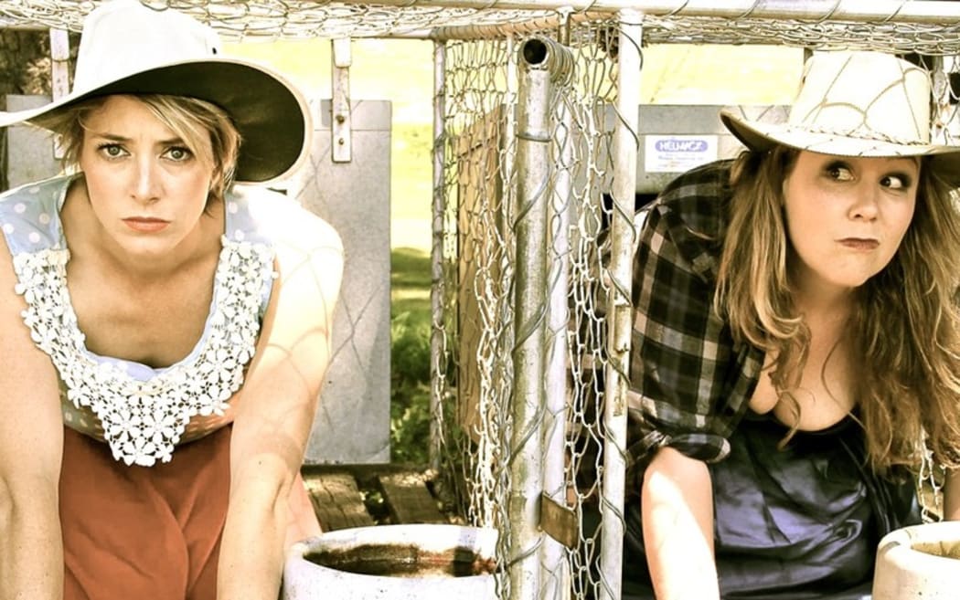 Comedy duo, The Bitches' Box are renowned ​for their sellout woolshed tours, travelling to the nooks and crannies of rural New Zealand.