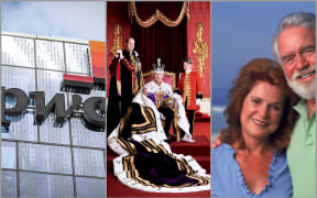 Three images: PwC logo, Royal Family, Jenny Craig