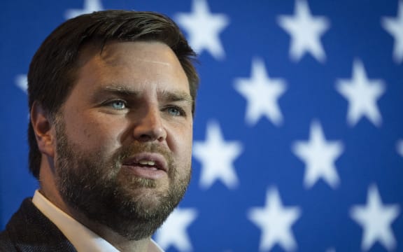 CUYAHOGA FALLS, OH - MAY 1: J.D. Vance, a Republican candidate for U.S. Senate in Ohio, speaks at a campaign rally on May 1, 2022 in Cuyahoga Falls, Ohio. Former President Donald Trump recently endorsed J.D. Vance in the Ohio Republican Senate primary, bolstering his profile heading into the May 3 primary election. Other candidates in the Republican Senate primary field include Josh Mandel, Mike Gibbons, Jane Timken, Matt Dolan and Mark Pukita.   Drew Angerer/Getty Images/AFP (Photo by Drew Angerer / GETTY IMAGES NORTH AMERICA / Getty Images via AFP)