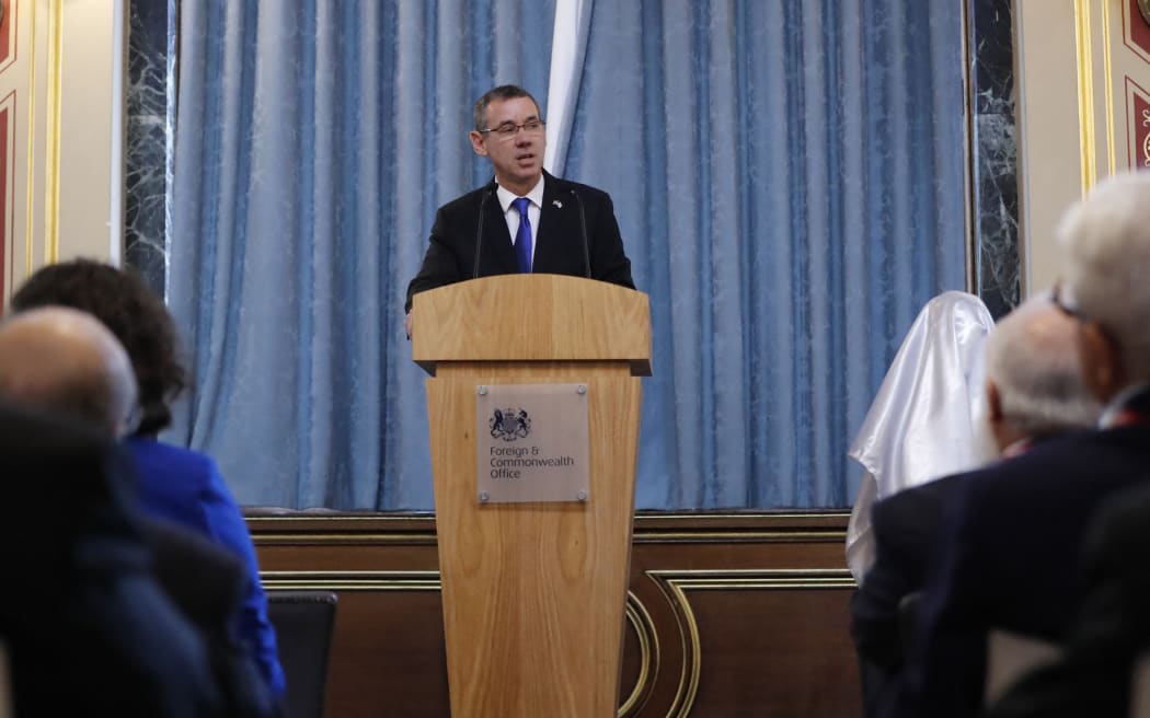 Israel's Ambassador to the United Kingdom, Mark Regev delivers a speech at the annual Holocaust Memorial Commemoration event, co-hosted with the Israeli Embassy, in central London on January 23, 2019.