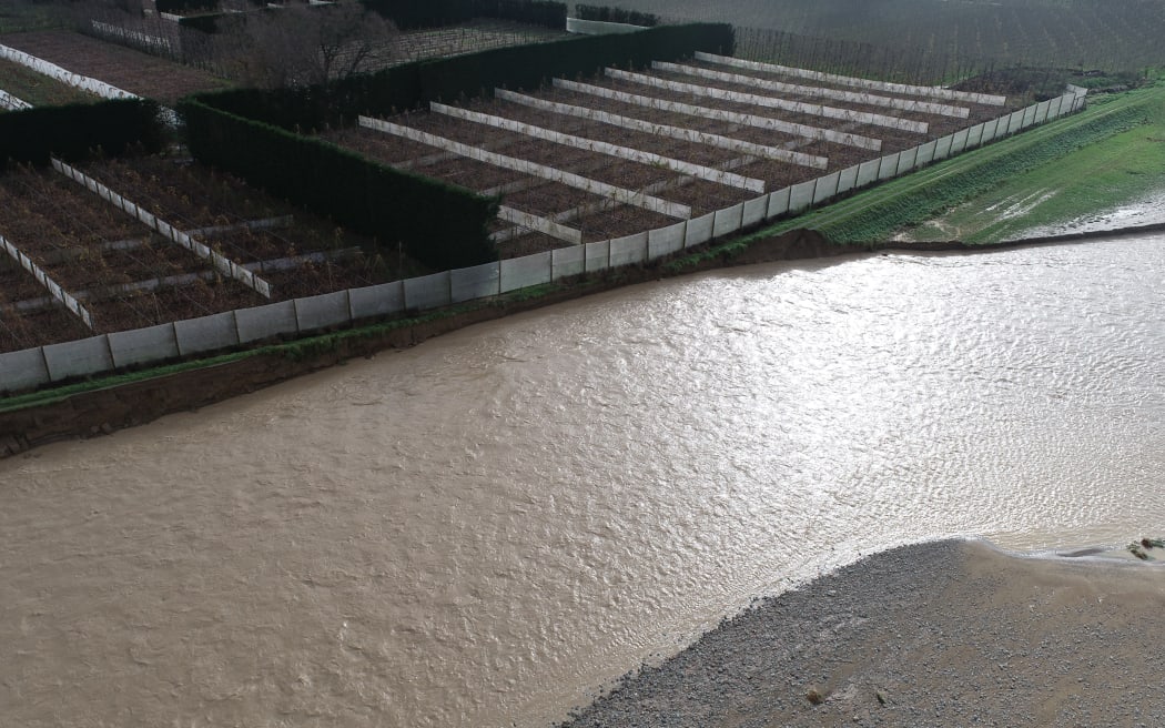 The Wai-iti River in recent days.