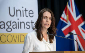 Prime Minister Jacinda Ardern announcing alert level change on 20 April