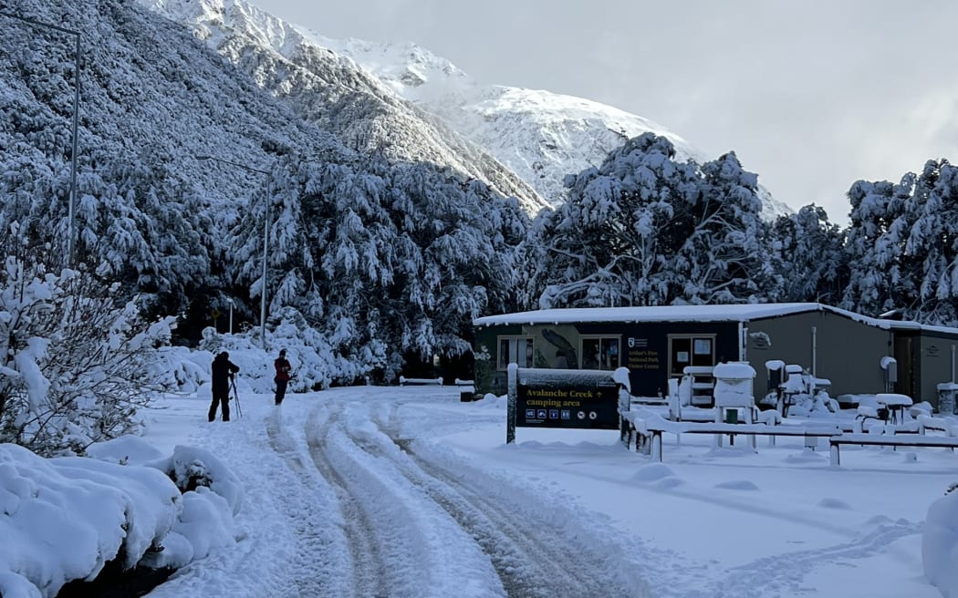Snow at Arthur's Pass on August 19th