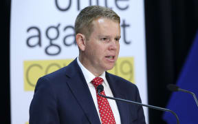 Education Minister Chris Hipkins speaks to media during a press conference on Budget 2020 delivery day at Parliament May 14, 2020 in Wellington, New Zealand.