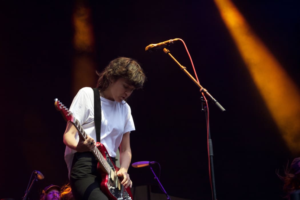 Courtney Barnett performing at Laneway 2019