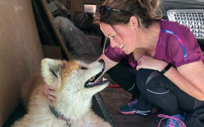 Air New Zealand crew member Michelle Little visits Mosako in Narita, Japan.