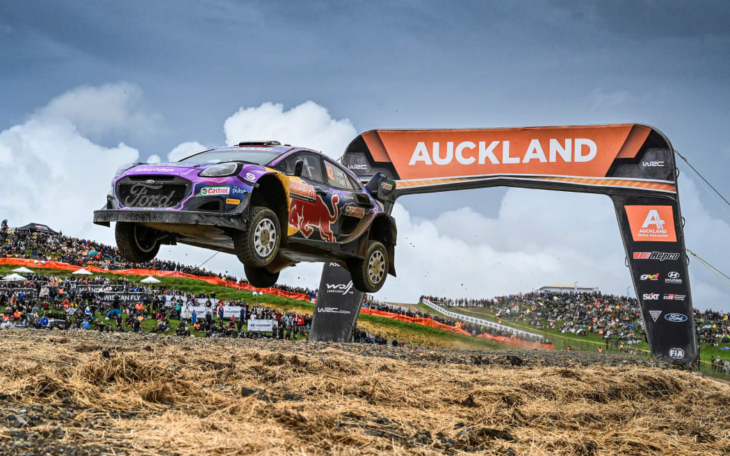 Irish driver Craig Breen competing in Rally New Zealand at Jack's Ridge, Auckland, 2022.