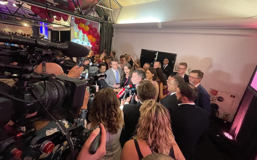 ACT Party leader David Seymour on Election Night 2023.