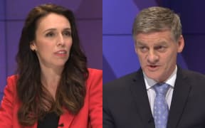 Jacinda Ardern and Bill English.