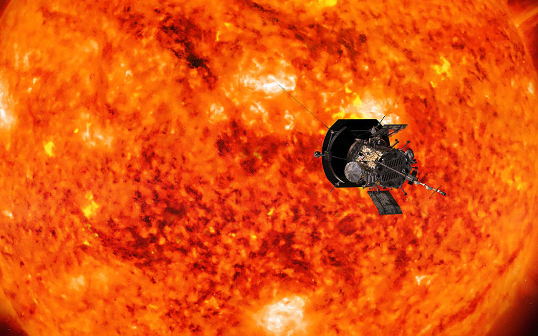 An artist’s conception of NASA’s Parker Solar Probe.