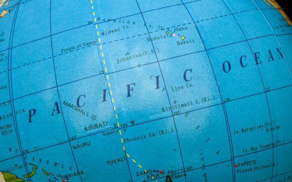 Pacific islands, ocean, map