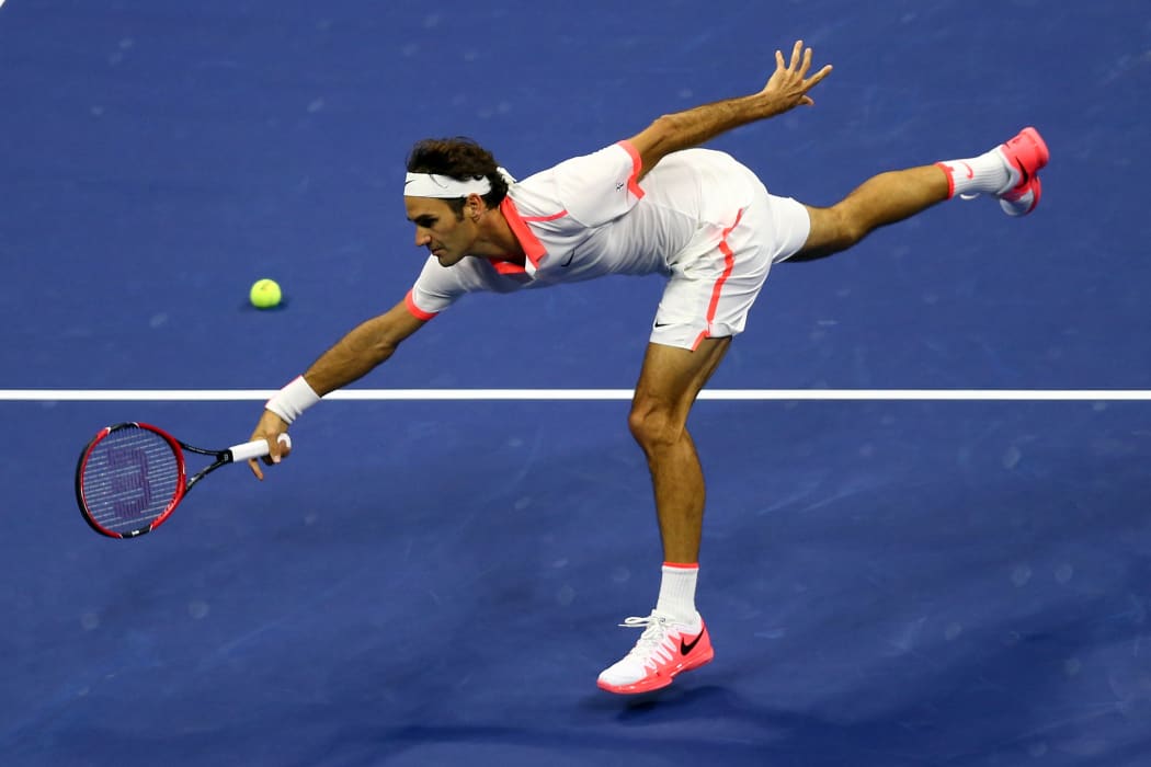 Roger Federer in the US Open final