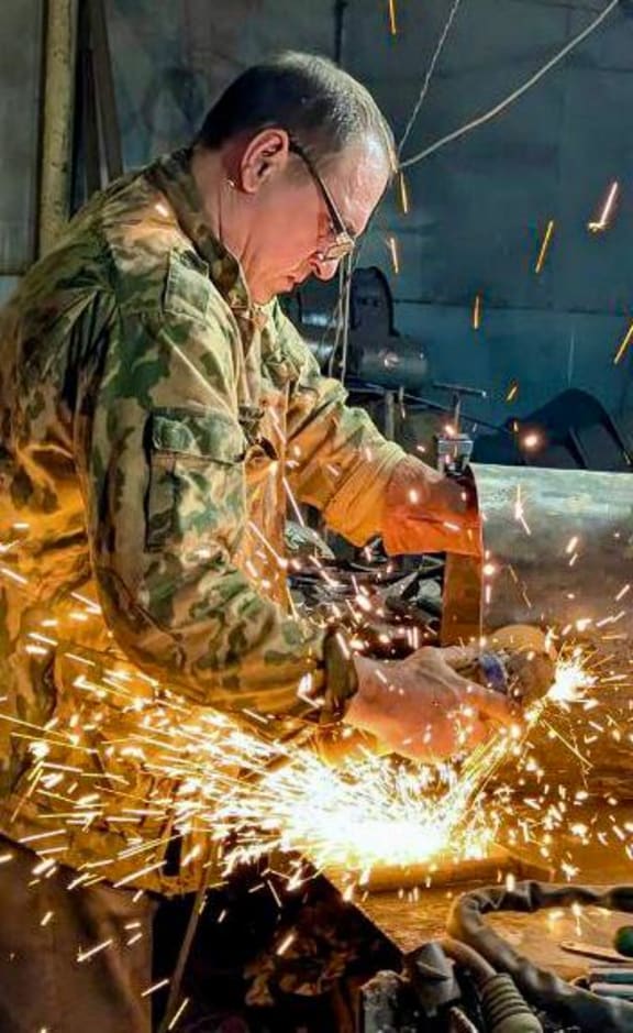 A workshop in Kyiv is turning old water cylinders into stove and water boilers for people on the frontline of the war in Ukraine. The work is backed by charity Kiwi KARE with donations from New Zealand.