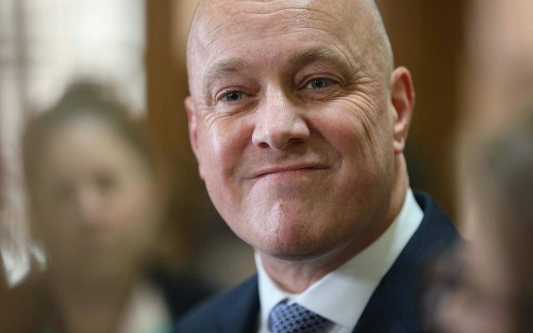 Incoming Prime Minister Christopher Luxon in Wellington 23 November 2023.