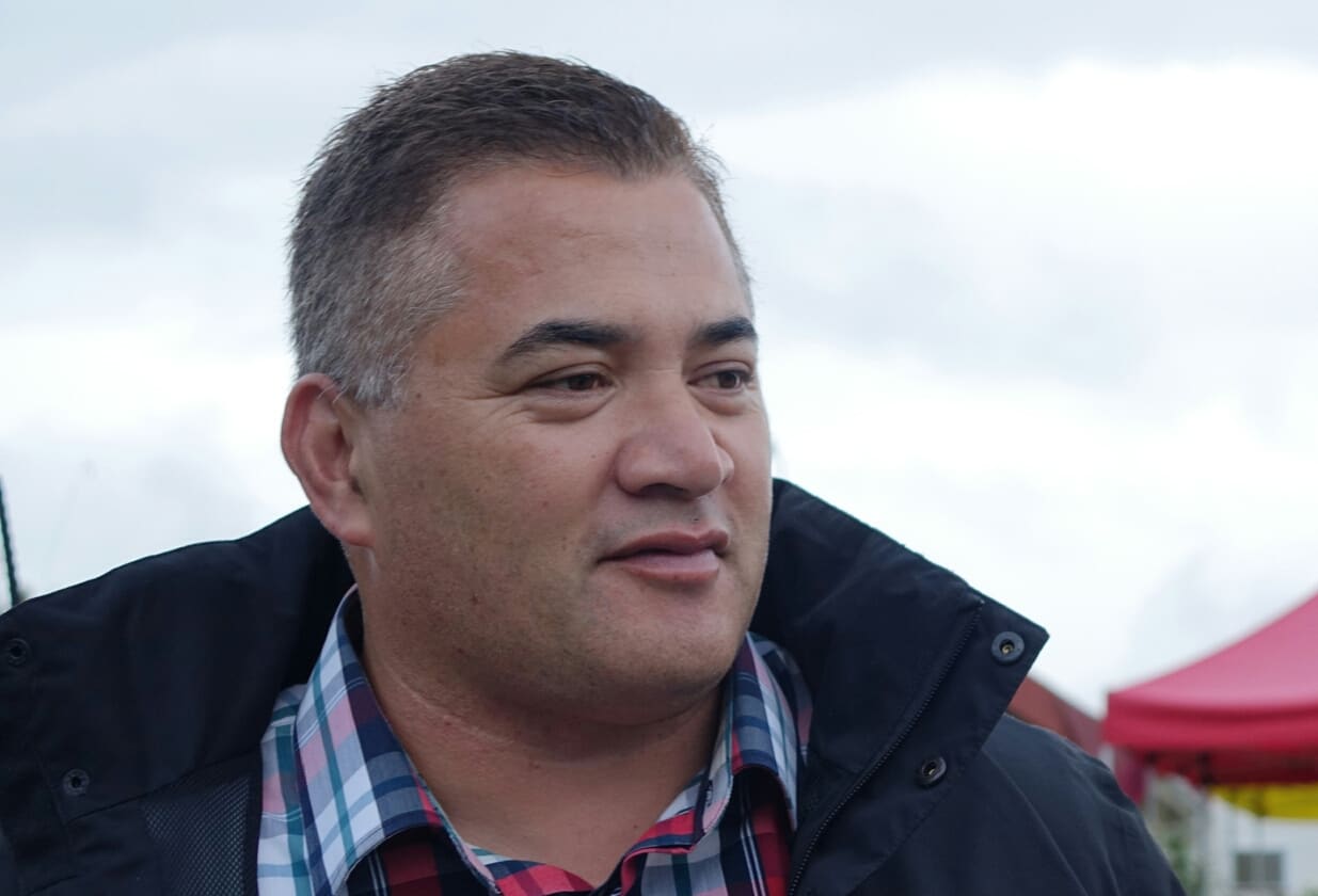Former Maaori broadcaster Te Anga Nathan at Whairiri Ngata's tangi at Hiruharama Marae in Ruatoria.